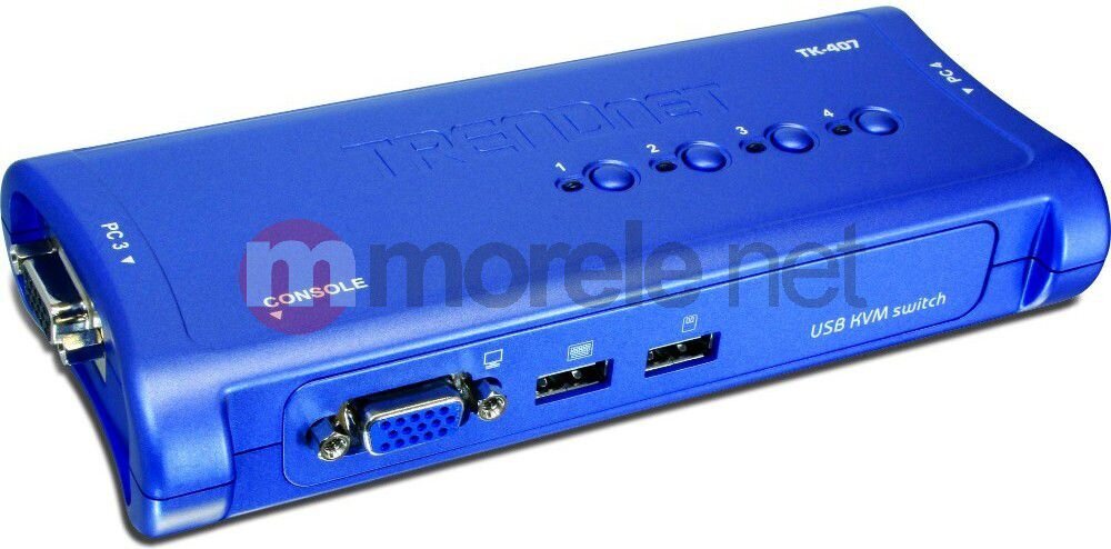 KVM kommutaator Trendnet TK-407K hind ja info | Lülitid (Switch) | kaup24.ee