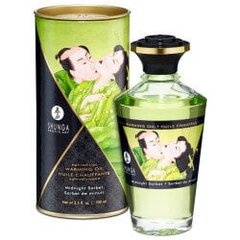 Shunga - aphrodisiac warming oil midnight sorbet 100 ml цена и информация | Массажные масла | kaup24.ee