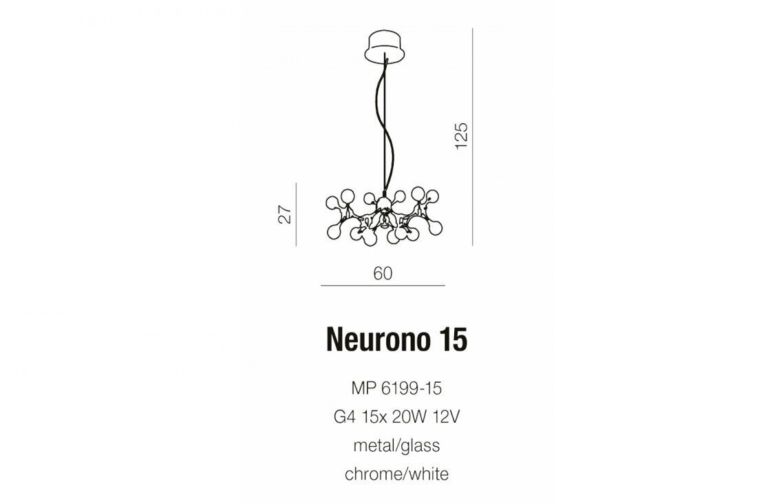 Rippvalgusti AZzardo Neurono AZ0107 цена и информация | Rippvalgustid | kaup24.ee