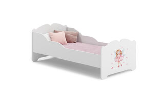 Voodi ADRK Furniture Ximena Girl with Wings, 140x70 cm, valge цена и информация | Детские кровати | kaup24.ee