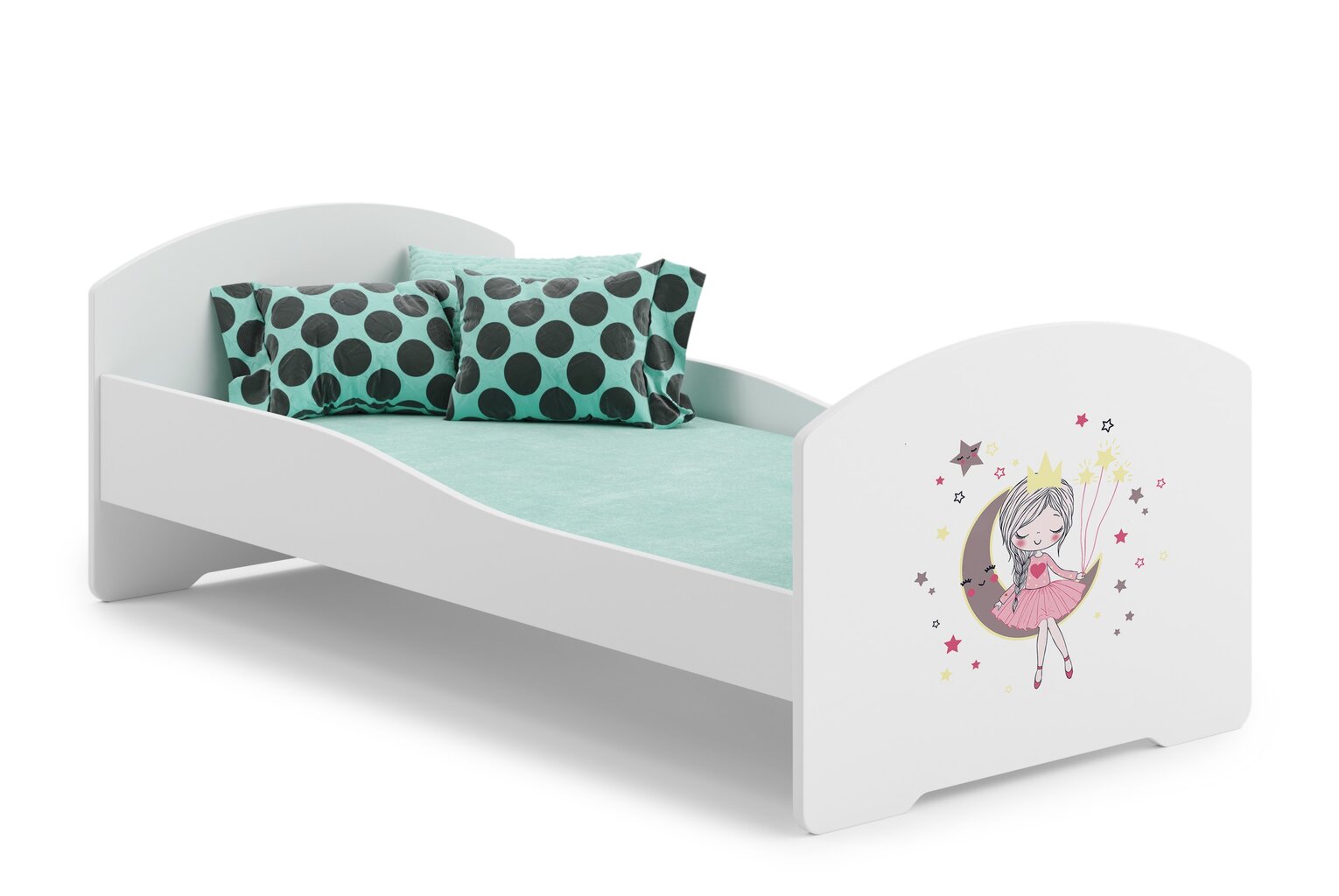Voodi ADRK Furniture Pepe Sleeping Princess, 160x80 cm, valge hind ja info | Lastevoodid | kaup24.ee