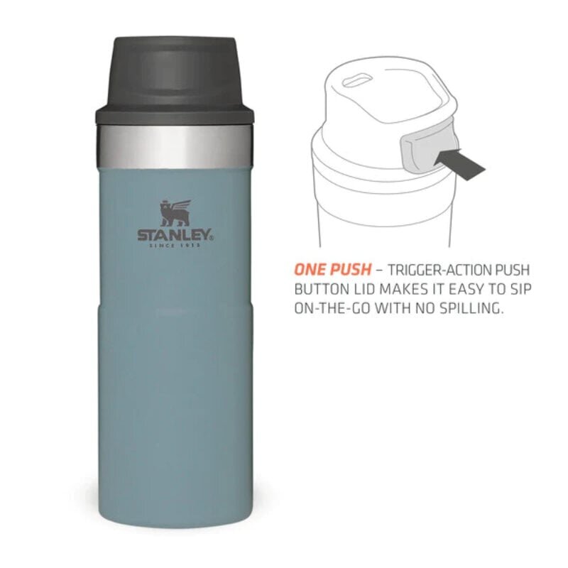 Termokruus The Trigger-Action Travel Mug Classic, 0,35 L, sinakashall hind ja info | Termosed, termostassid | kaup24.ee