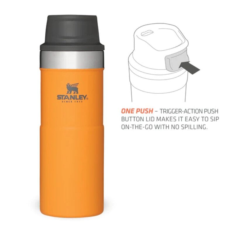 Termokruus The Trigger-Action Travel Mug Classic, 0,35 L, safrankollase värviga hind ja info | Termosed, termostassid | kaup24.ee