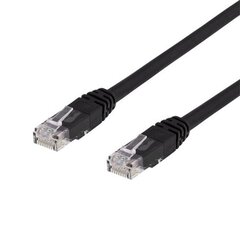 Deltaco TP-615S-K, U/UTP Cat6, 15 m hind ja info | Kaablid ja juhtmed | kaup24.ee