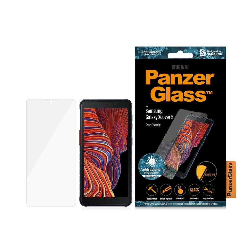 Kaitseklaas PanzerGlass Samsung Galaxy Xcover 5 jaoks hind ja info | Ekraani kaitsekiled | kaup24.ee