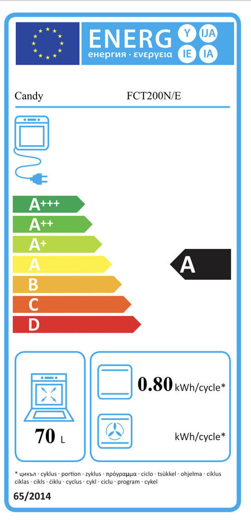 Candy FCT200N/E hind ja info | Ahjud | kaup24.ee