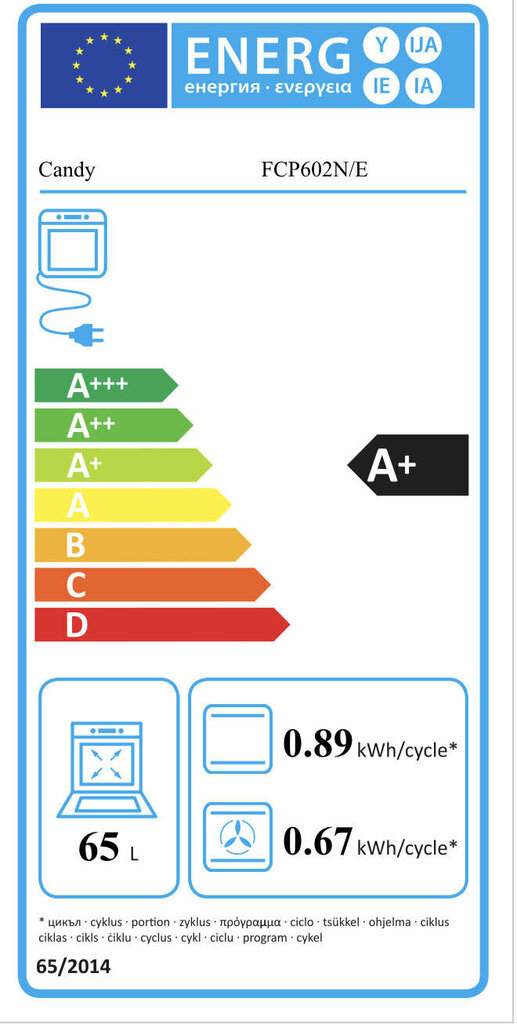 Candy FCP602N/E цена и информация | Ahjud | kaup24.ee