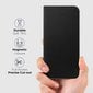 Moozy Klapiga Ümbris Xiaomi 11T / 11T Pro Süsiniku Kujundusega, Must - Metallist Servakaitsega Magnetilise Ümbris koos Kaardi- ja Telefonihoidjaga цена и информация | Telefoni kaaned, ümbrised | kaup24.ee