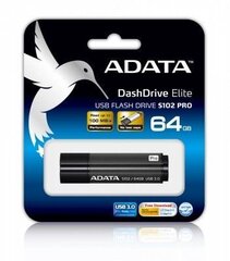 Mälupulk A-DATA S102 Pro 64 GB, USB 3.0 hind ja info | Mälupulgad | kaup24.ee