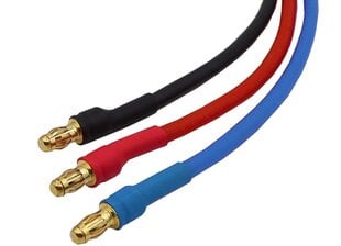 Удлинитель кабеля 16AWG «банан» 3,5 мм для RC бесщеточный двигатель ESC, 30 см, 3 шт. цена и информация | Lisaseadmed | kaup24.ee