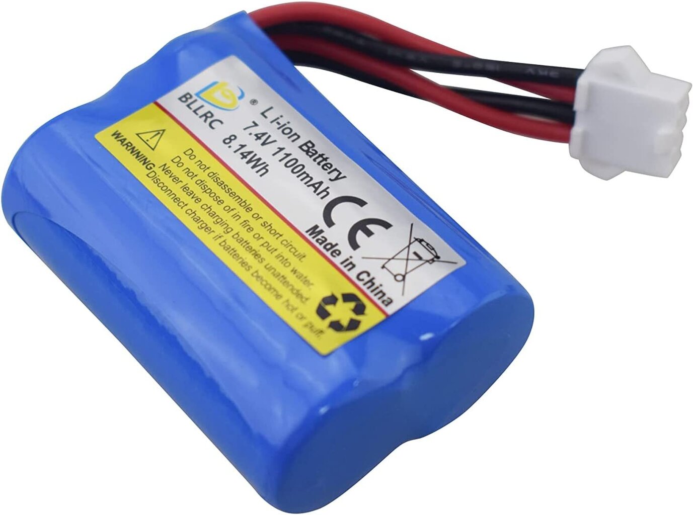 1 tk Lipo aku 7.4V 1100mAh BLLRC L100 HONGXUNJIE HJ808 kaugjuhtimispuldi paadi tarvikud RC mänguasjapaadi suure kiirusega kaugjuhtimispuldi jaoks цена и информация | Akud | kaup24.ee