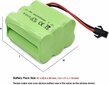 RC NiMH 7.2V 2400mAh AA aku koos USB laadimiskaabli ja SM 2P pistiku, RC auto RC tank RC paat RC paat hind ja info | Nutiseadmed ja aksessuaarid | kaup24.ee