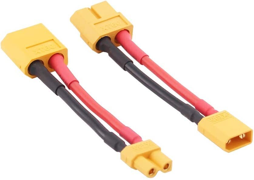 4 tk XT30 kuni XT60 adapteri kaablid mees ja naine 16awg ühendus 5cm hind ja info | Nutiseadmed ja aksessuaarid | kaup24.ee