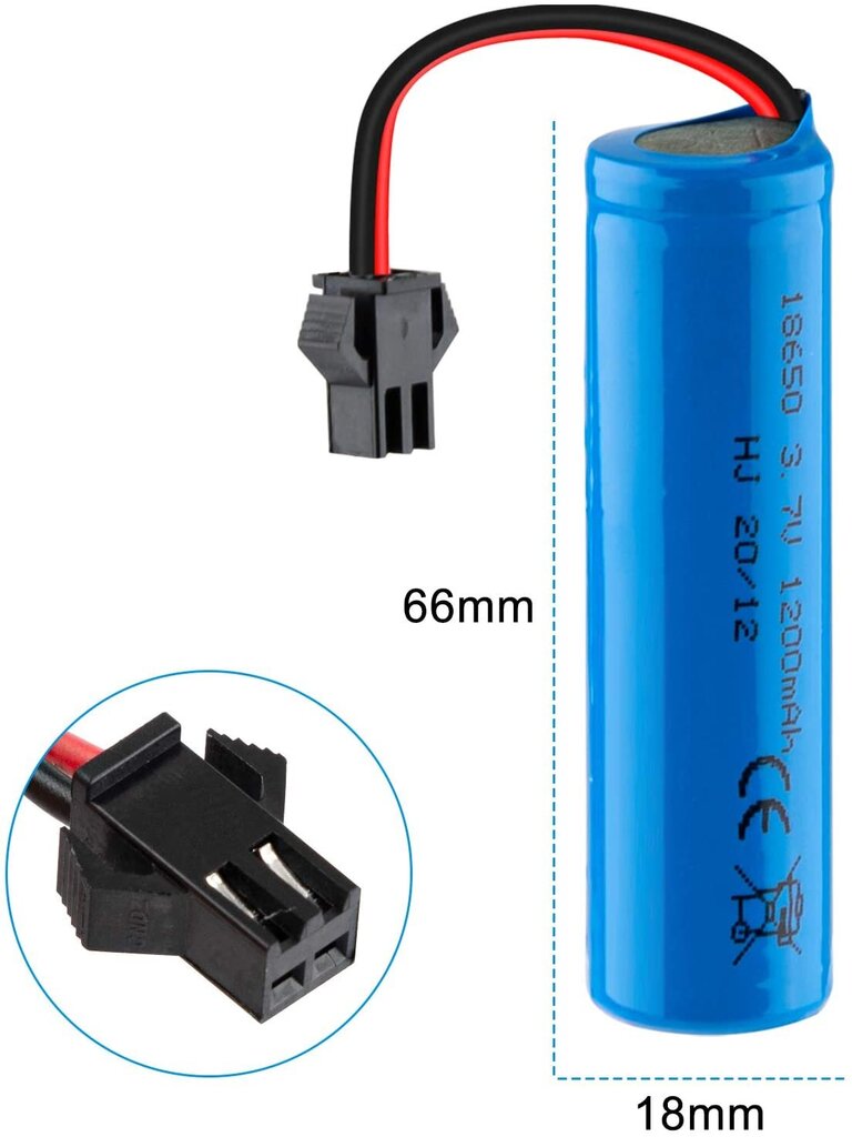 1 tk 1S 3.7V 1200mAh Lipo aku SM pistikuga RC auto jaoks Off Road veoautole hind ja info | Nutiseadmed ja aksessuaarid | kaup24.ee