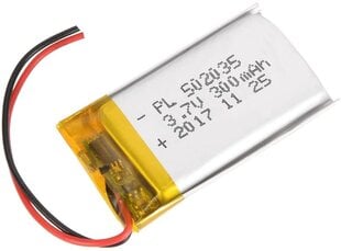 1 tk laetav Lipo aku 502035 (3.7v, 300mAh Lipo) Bluetooth kõrvaklappide, nutikellade, POS, meditsiiniliste instrumentide ja muude kaasaskantavate seadmete jaoks. цена и информация | Смарттехника и аксессуары | kaup24.ee