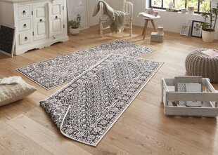 Vaip NORTHRUGS Twin Curacao Black Cream, 80x350 cm цена и информация | Ковры | kaup24.ee