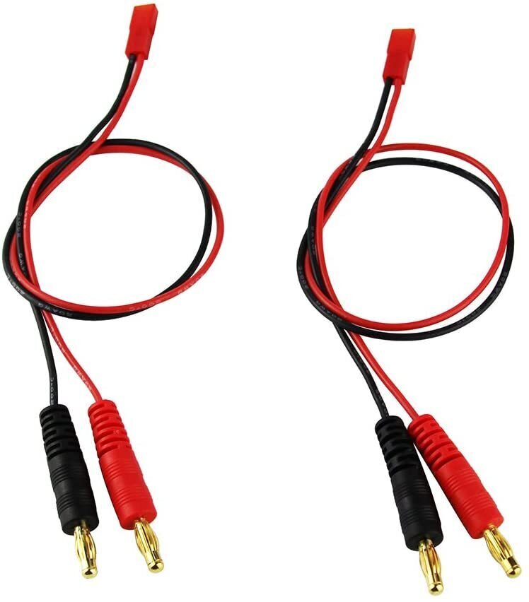 2 tk 4.0mm mees Banana Plug Lead laadimisühendus JST 20AWG pehme silikoonist laadimiskaabel 30cm 11.8 tolli Lipo osad RC jaoks цена и информация | Nutiseadmed ja aksessuaarid | kaup24.ee