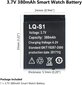 Nutikella aku, LQ-S1 3,7 v 380 mAh laetav LI-ioonpolümeer nutikella aku DZ09 цена и информация | Nutiseadmed ja aksessuaarid | kaup24.ee