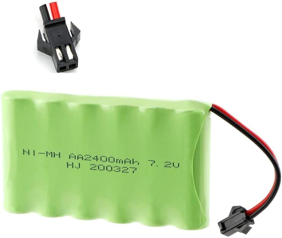 1 tk 7.2V 2400mAh Ni-MH AA laetav akupakett koos sm-2P 2Pin pistikuga RC Truck autodele hind ja info | Nutiseadmed ja aksessuaarid | kaup24.ee