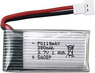 4 шт. 3.7v 380mAh Перезаряжаемый Li-Po аккумулятор для Hubsan X4 H107c H107d H107L, Syma X11 X11C, HS170 HS170C Rc Quadricopter цена и информация | Смарттехника и аксессуары | kaup24.ee