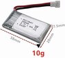 4 tk 3.7v 380mAh laetav Li-Po aku Hubsan X4 H107c H107d H107L,Syma X11 X11C,HS170 HS170C Rc Quadrikopteri jaoks. цена и информация | Nutiseadmed ja aksessuaarid | kaup24.ee