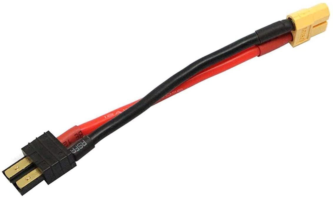 2 tk 12AWG XT60 naissoost ühendusega silikoonkaabli adapter, mis ühildub Traxxas RC LiPO NiMH ESC-laadijaga, 10CM цена и информация | Nutiseadmed ja aksessuaarid | kaup24.ee