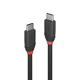 CABLE USB3.2 C-C 0.5M/BLACK 36905 LINDY hind ja info | Mobiiltelefonide kaablid | kaup24.ee