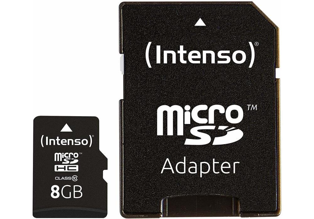 Intenso Micro SDHC 8GB 3413460 цена и информация | Mobiiltelefonide mälukaardid | kaup24.ee