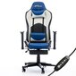 Massaažimängutool ByteZone Dolce Gaming Chair, must-sinine hind ja info | Kontoritoolid | kaup24.ee