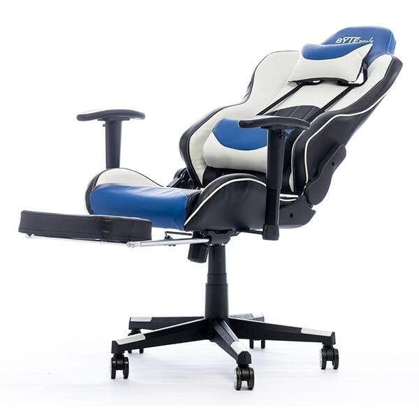 Massaažimängutool ByteZone Dolce Gaming Chair, must-sinine hind ja info | Kontoritoolid | kaup24.ee