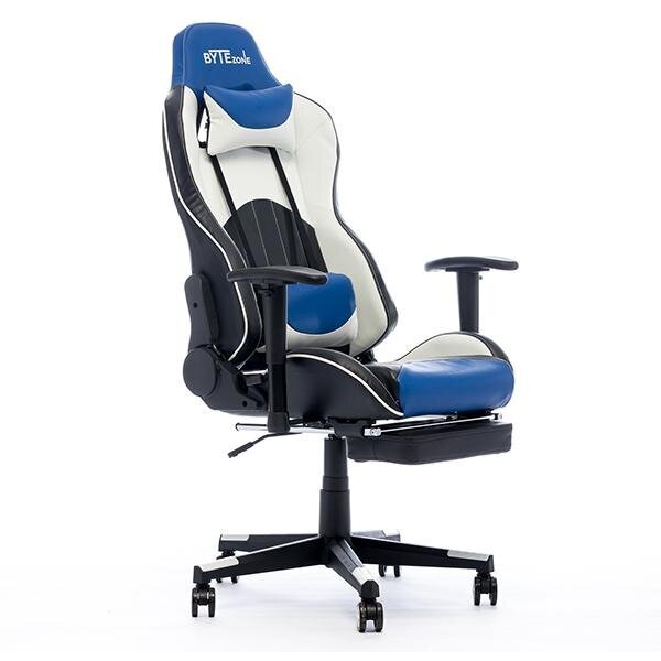 Massaažimängutool ByteZone Dolce Gaming Chair, must-sinine hind ja info | Kontoritoolid | kaup24.ee