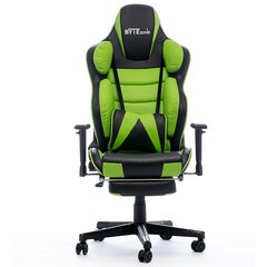 Masseeriv Mänguritool ByteZone Hulk Gaming Chair, must-roheline цена и информация | Офисные кресла | kaup24.ee