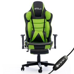 Masseeriv Mänguritool ByteZone Hulk Gaming Chair, must-roheline hind ja info | Kontoritoolid | kaup24.ee