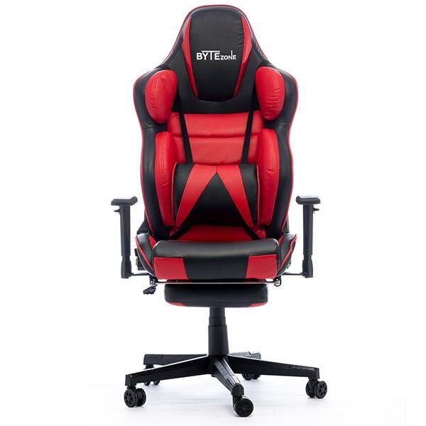 Masseeriv Mänguritool ByteZone Hulk Gaming Chair, must-punane hind ja info | Kontoritoolid | kaup24.ee