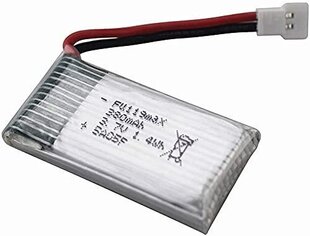 3 tk 3.7v 380mAh laetav Li-Po aku Hubsan X4 H107c H107d H107L, Syma X11 X11C, HS170 Rc Quadricopteri jaoks. цена и информация | Смарттехника и аксессуары | kaup24.ee