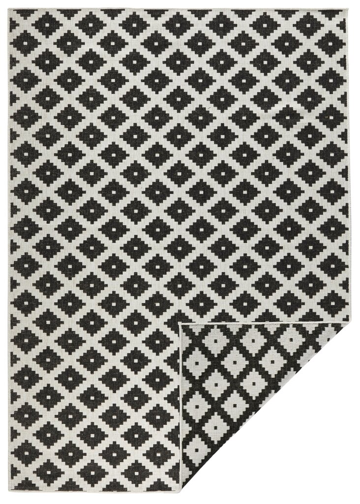 Vaip NORTHRUGS Twin Nizza Black Cream, 200x290 cm hind ja info | Vaibad | kaup24.ee