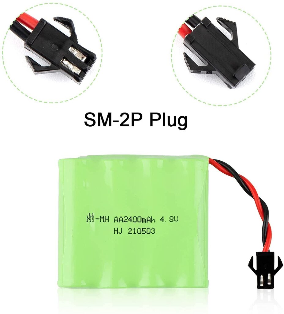 1 tk 4.8V Ni-Mh 2400 mAh laetav aku kaugjuhtimispuldi autole + USB laadimiskaabel hind ja info | Nutiseadmed ja aksessuaarid | kaup24.ee