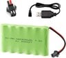 1 tk 7.2V 2400mAh Ni-MH AA laetav akupakett koos sm-2P 2Pin pistikuga ja USB laadija kaabliga RC Truck Cars jaoks цена и информация | Nutiseadmed ja aksessuaarid | kaup24.ee