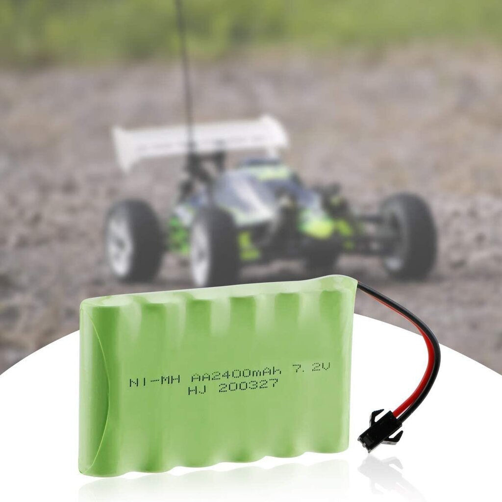 1 tk 7.2V 2400mAh Ni-MH AA laetav akupakett koos sm-2P 2Pin pistikuga ja USB laadija kaabliga RC Truck Cars jaoks цена и информация | Nutiseadmed ja aksessuaarid | kaup24.ee