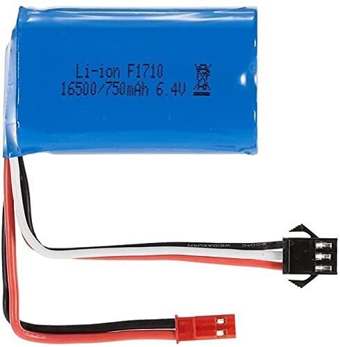 1 tk laetav Lipo aku (6.4V 750mAh) auto jaoks A959-A A969-A A979-A A979-A K929-A RC Truck 16500 hind ja info | Nutiseadmed ja aksessuaarid | kaup24.ee