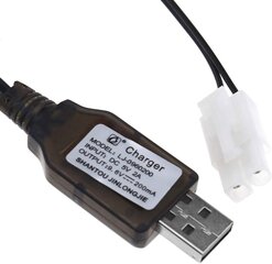 1 tk 9,6 V Ni-MH Ni-CD aku laetav 200 mA USB toiteallikas DC 5 V laadija adapteri pistikupesa L6.2-2P pistikupesaga kaugjuhtimispuldi RC auto paadi jaoks цена и информация | Смарттехника и аксессуары | kaup24.ee