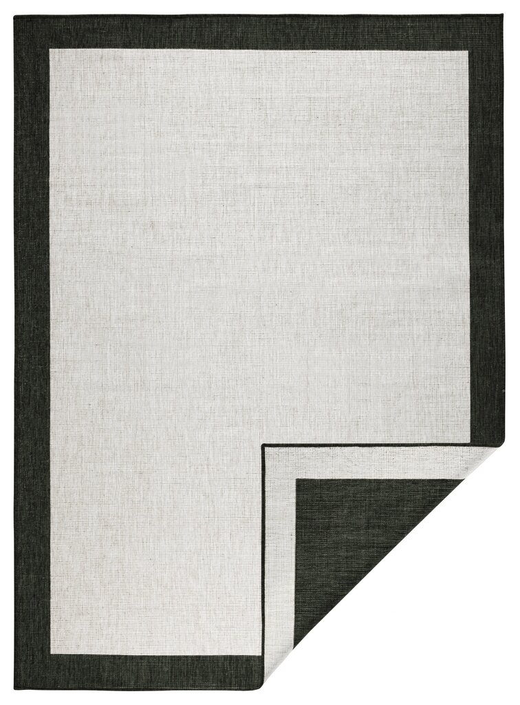 Vaip NORTHRUGS Twin Panama Black Cream, 80x250 cm цена и информация | Vaibad | kaup24.ee