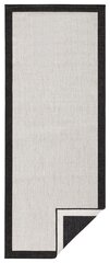 Vaip NORTHRUGS Twin Panama Black Cream, 80x350 cm цена и информация | Ковры | kaup24.ee