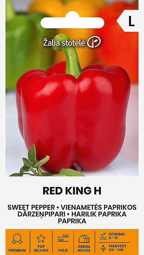 Harilik Paprika Red King H hind ja info | Köögivilja-, marjaseemned | kaup24.ee