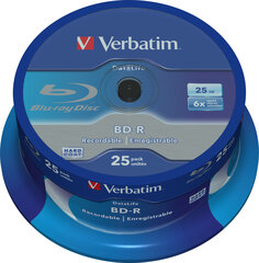 Verbatim BD-R 25 GB hind ja info | Vinüülplaadid, CD, DVD | kaup24.ee