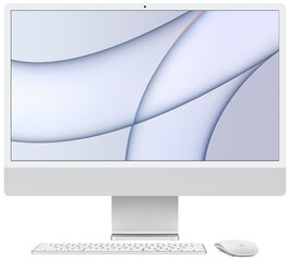 iMac 2021 Retina 4,5K 24" – M1 8C GPU / 8GB / 512 SSD Silver (uuendatud, seisukord A) hind ja info | Sülearvutid | kaup24.ee