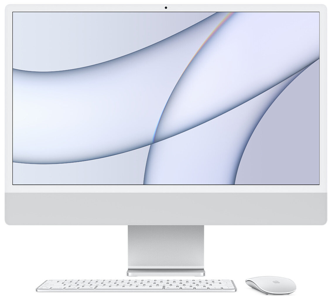 iMac 2021 Retina 4,5K 24" – M1 8C GPU / 8GB / 512 SSD Silver (uuendatud, seisukord A) цена и информация | Sülearvutid | kaup24.ee