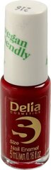 Küünelakk Delia Cosmetics Vegan Friendly Size S, nr 216 Cherry Bomb, 5ml цена и информация | Лаки для ногтей, укрепители для ногтей | kaup24.ee