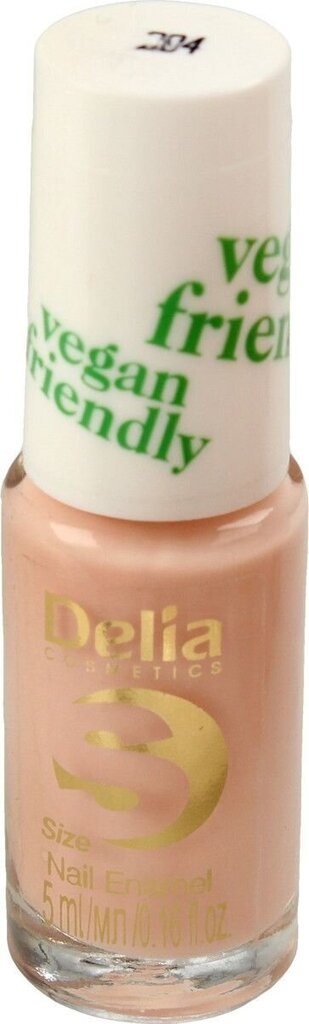 Küünelakk Delia Cosmetics Vegan Friendly, Size S, nr 204 Honey Pink, 5ml цена и информация | Küünelakid, küünetugevdajad | kaup24.ee