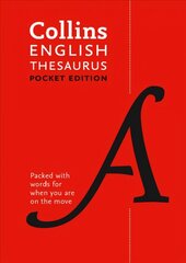 English Pocket Thesaurus: The Perfect Portable Thesaurus 7th Revised edition hind ja info | Võõrkeele õppematerjalid | kaup24.ee